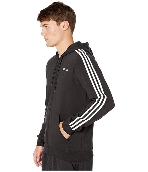 adidas essentials 3-stripes hoodie herren dq3096 schwarz weiß|adidas Men's Essentials 3.